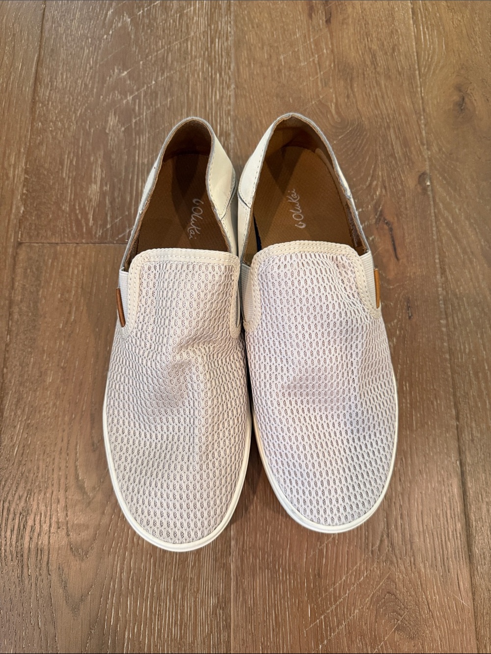 OkuKai Slip-On Loafers— Off-White